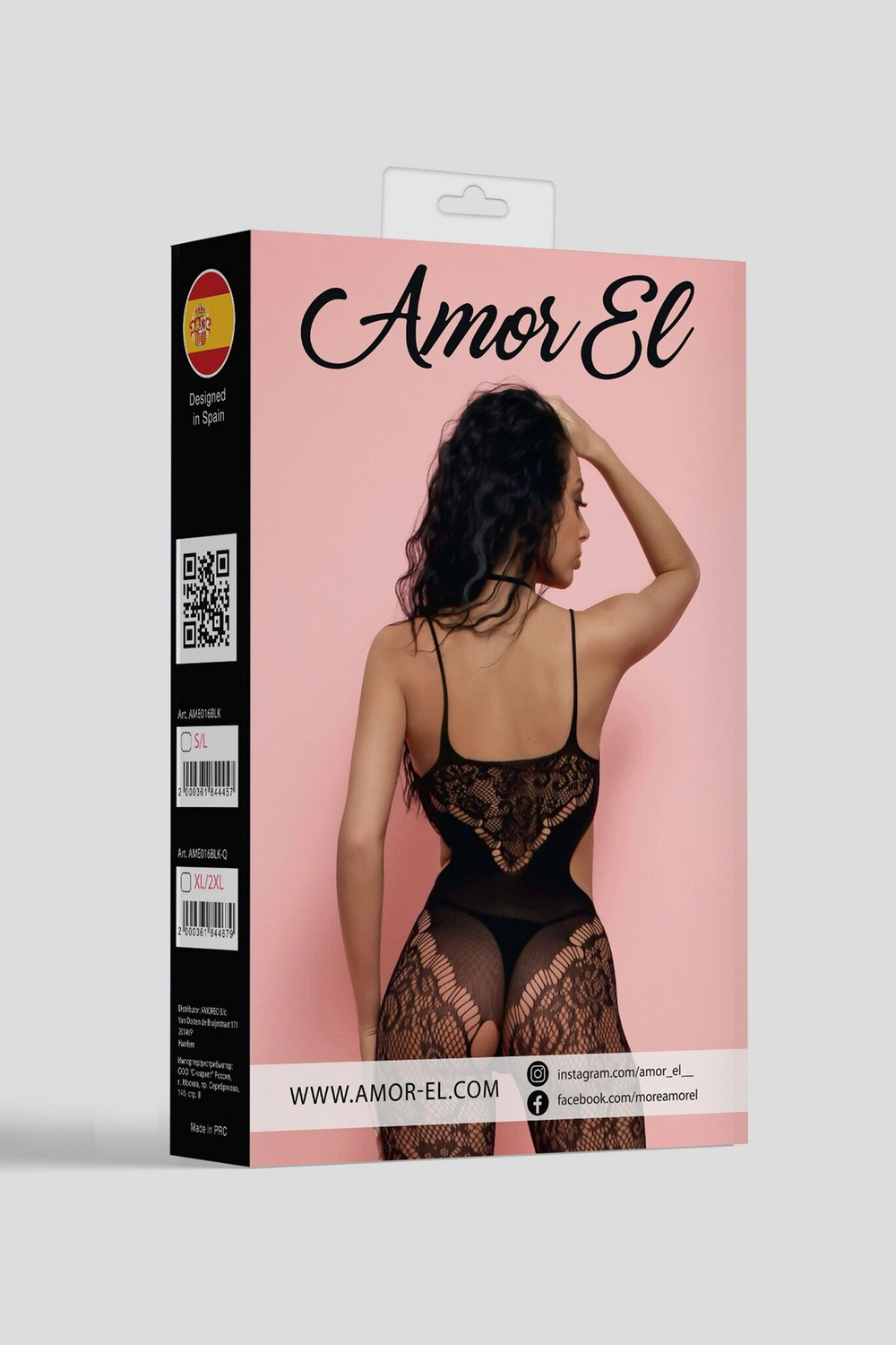 Комбинезон с бретельками и декоративной ажурной вставкой на шее (Размер: S-M-L) (Цвет: черный)