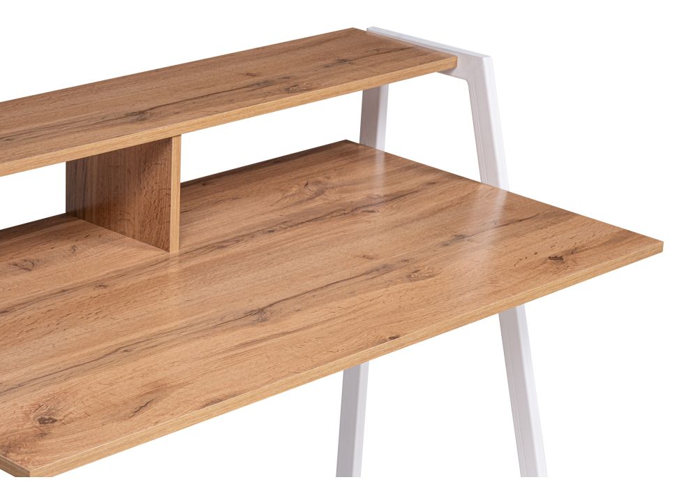 Письменный стол Аларо дуб вотан / белый матовый