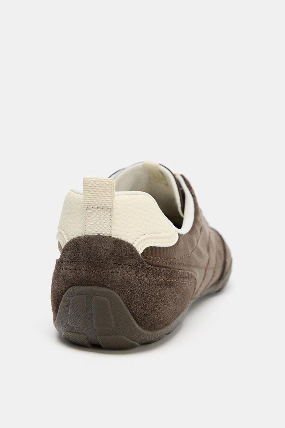 ZARA КОМБИНИРОВАННЫЕ БЕГОВЫЕ КРОССОВКИ, КОРИЧНЕВЫЙ