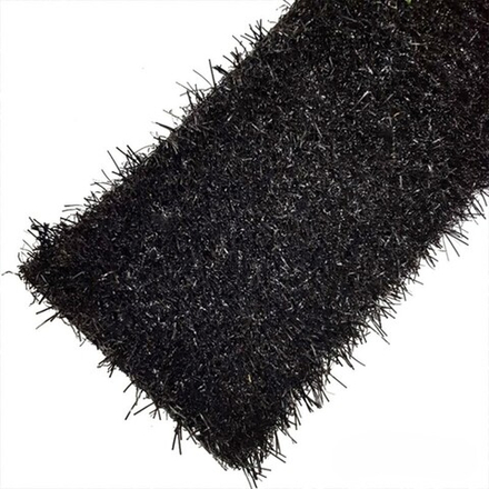 Трава искусственная "Деко" черная, ширина 2м, рулон 25м, 50 кв.м