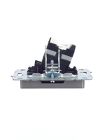 BRITE Розетка компьютерная RJ45 кат.5E РК10-БрС сталь IEK