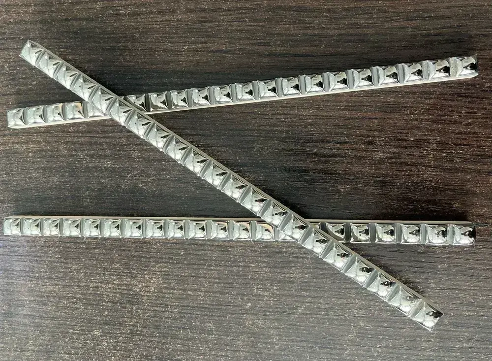 Бордюр бусинка керамическая платина (10 штук)