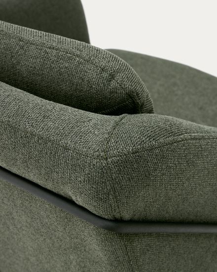 Brida Кресло зеленое на черных стальных ножках Испания La Forma