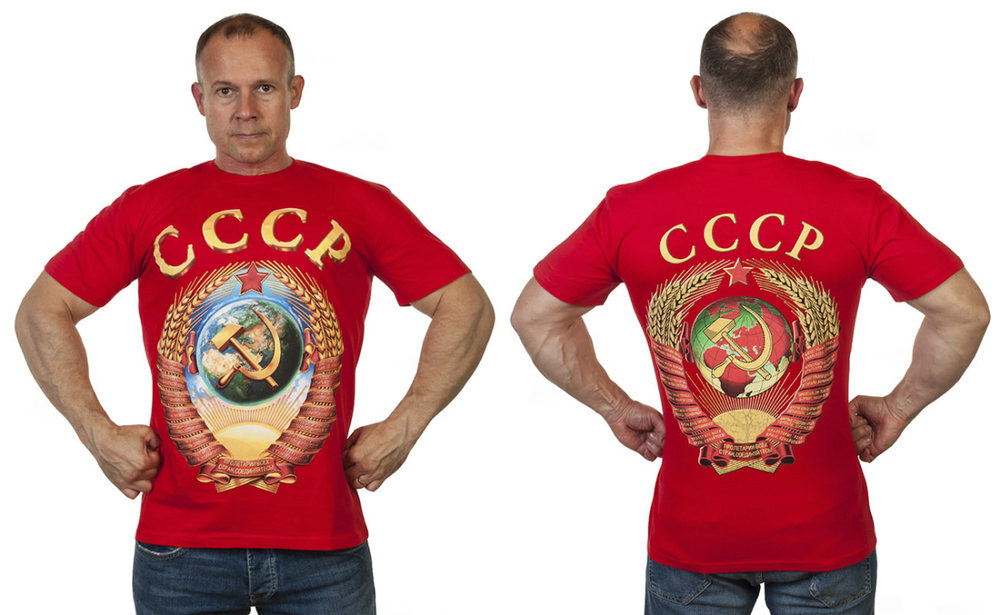 Оригинальная футболка из ностальгической коллекции СССР 46 (S)