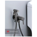 Гигиенический душ со смесителем встраиваемый Raglo R20.54.09, графит