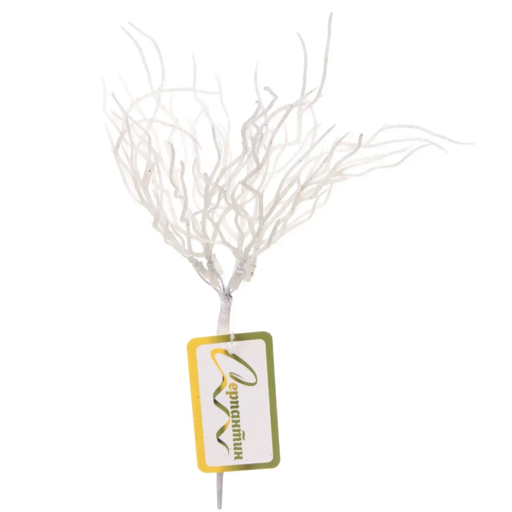 Ветка декоративная «Метелица» 28 см, Белый