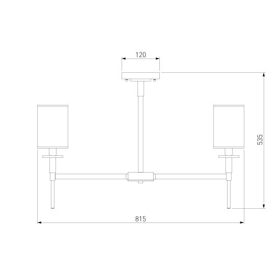 60132/8 / потолочный светильник / хром