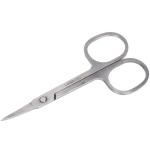 Ножницы маникюрные на блистере «Ultramarine», овальные кольца, широкие, тонкие, цвет металл 8см✦