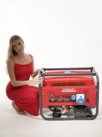 Генератор бензиновый электрический Powerac PR13700H2E-ATS (11кВт, 220В, 18л.с., АВТОЗАПУСК)