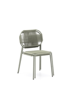 Уличный стул Talaier из шнура и оцинкованной бирюзовой стали