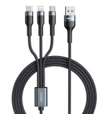 Кабель 1m USB/Lightning 3A RC-102i Remax black