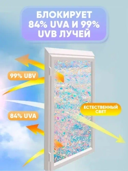 Самоклеящаяся пленка для мебели, Витражная пленка на стекло окна,60x200CM