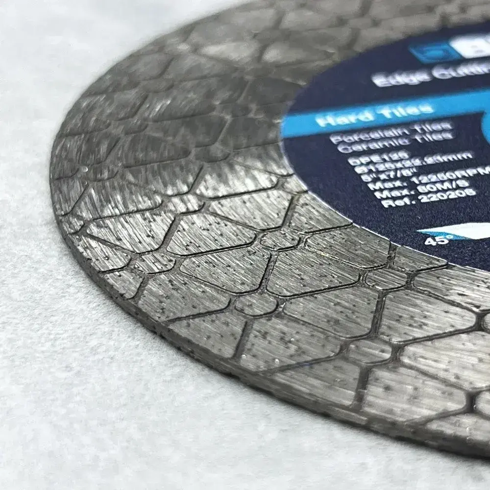 Алмазный диск для заусовки плитки под 45, BIHUI, 125мм