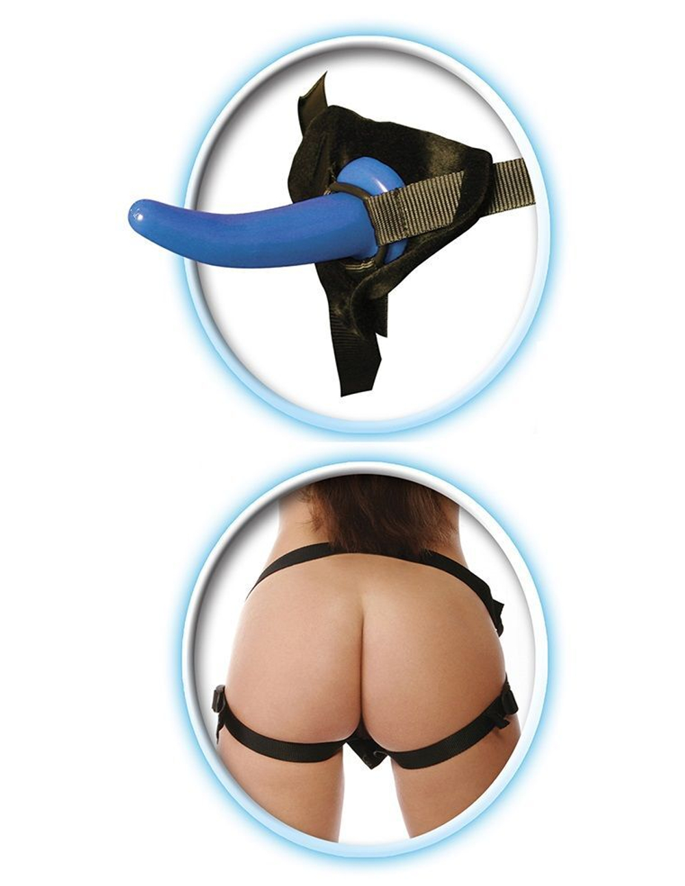 Женский страпон для анальной стимуляции партнёра Beginner s Strap-On for Him - 11,5 см.
