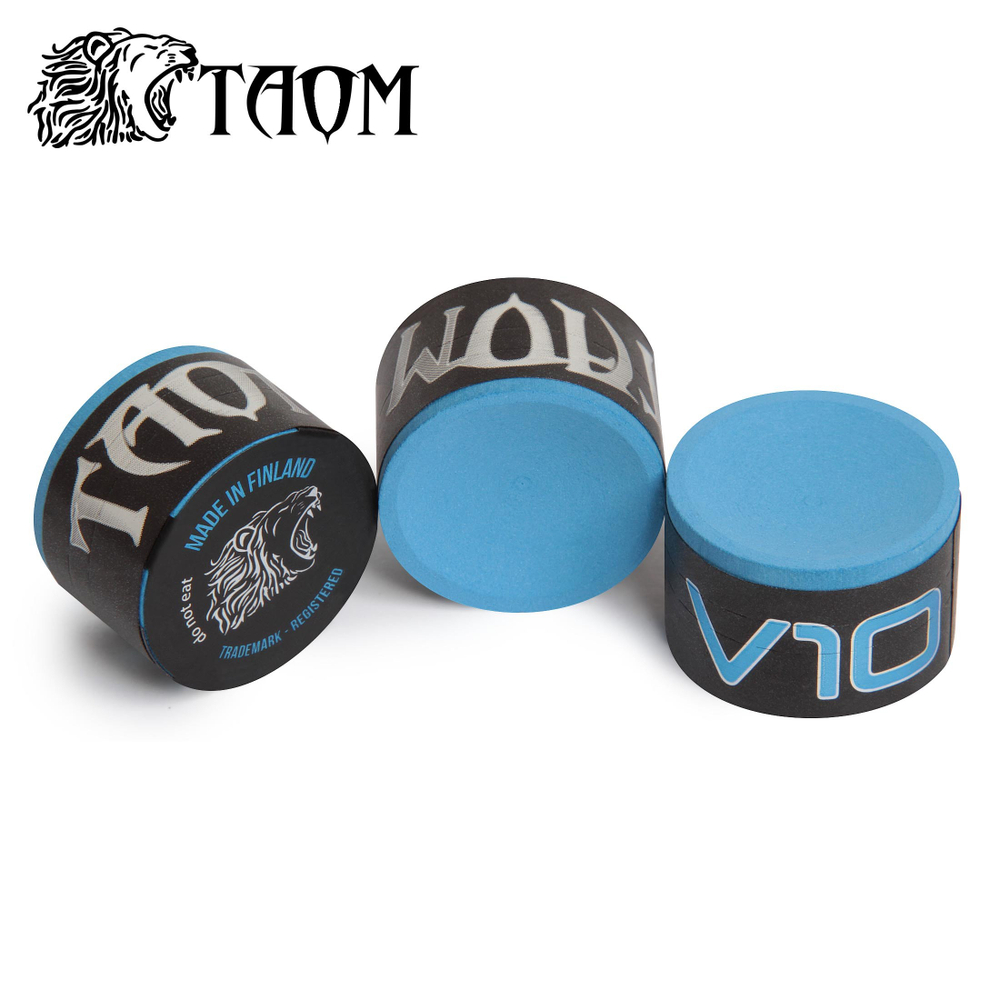 Мел бильярдный "Taom V10 Chalk" Blue без упаковки 1шт.