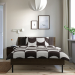 Комплект постельного белья IKEA BRUKSVARA (БРУКСВАРА), Белый с рисунком, 150х200 см