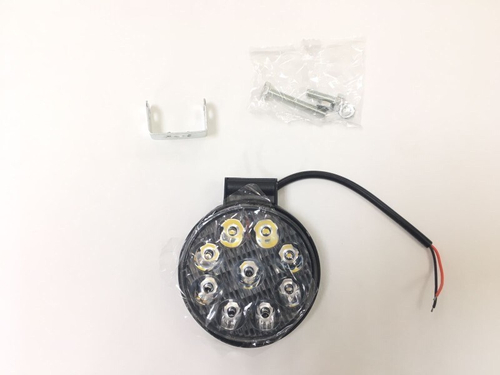 Фара светодиодная дополнительная 9 LED 12-24V (круглая) mini 20mm (TLT)
