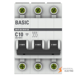 Автоматический выключатель 3P 10А (C) 4,5кА ВА 47-29 Basic