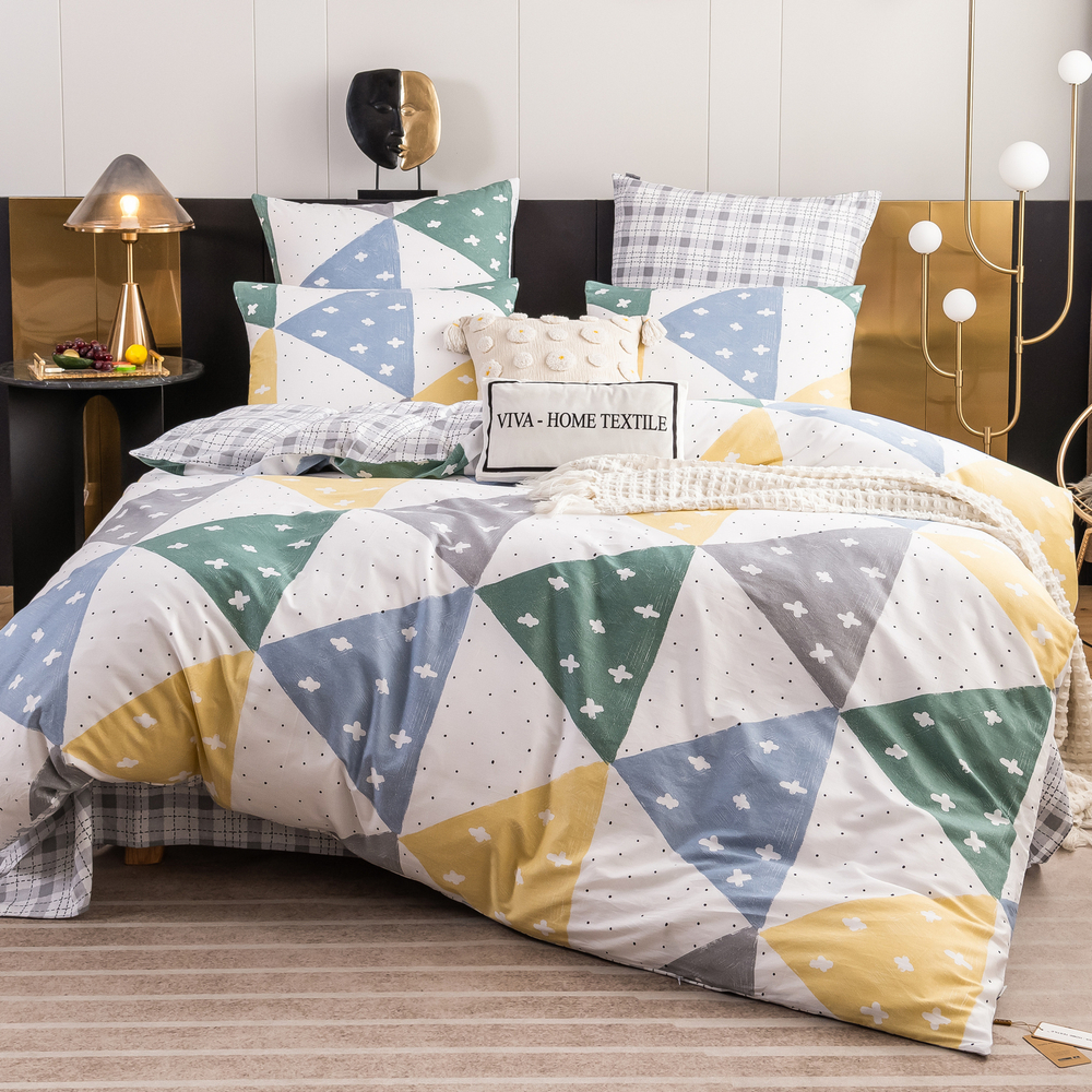 Комплект постельного белья Люкс Сатин 100% хлопок на резинке AR308