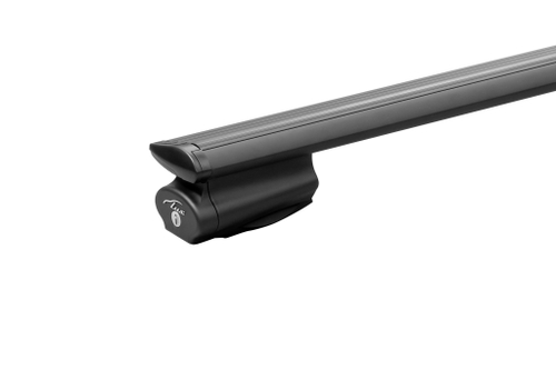 Багажник на крышу LUX БЭЛТ с дугами 1,2м аэро-трэвэл (82мм) черными для авто с рейлингами(арт.793310+849210)