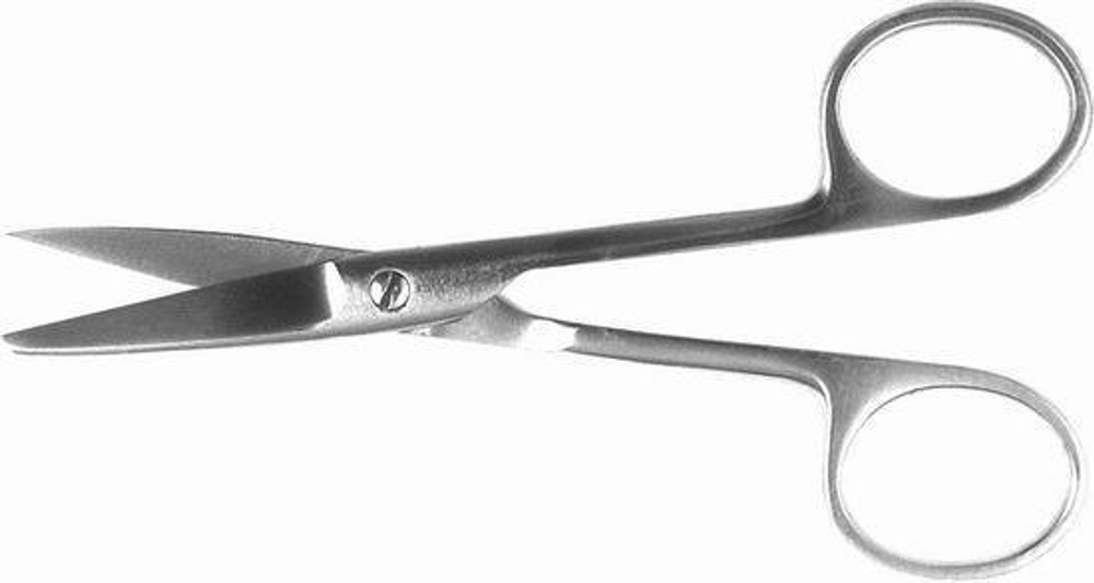 ТМ- Н-33 Ножницы с 1 острым концом прямые , 140 мм (НОВОЕ ИСПОЛНЕНИЕ)