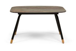 "Верона" журнальный столик из HPL 70х50, H40, каркас черный муар, цвет столешницы "винтаж"