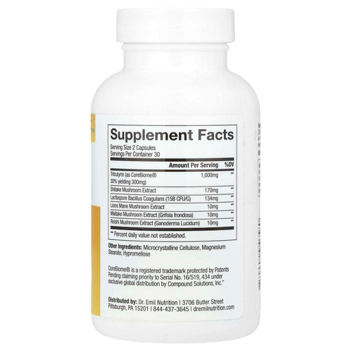 Dr. Emil Nutrition, Total Gut Complex, 60 капсул