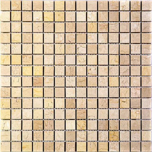 Sorento-20 Мраморная мозаичная плитка Bonaparte бежевый светлый квадрат