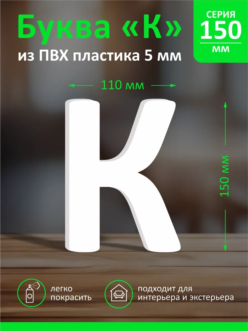 Буквы из пластика на стену