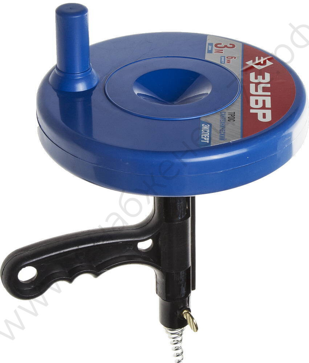 ЗУБР 3 м, d 6 мм, Сантехнический трос в пластиковом корпусе (51907-03)