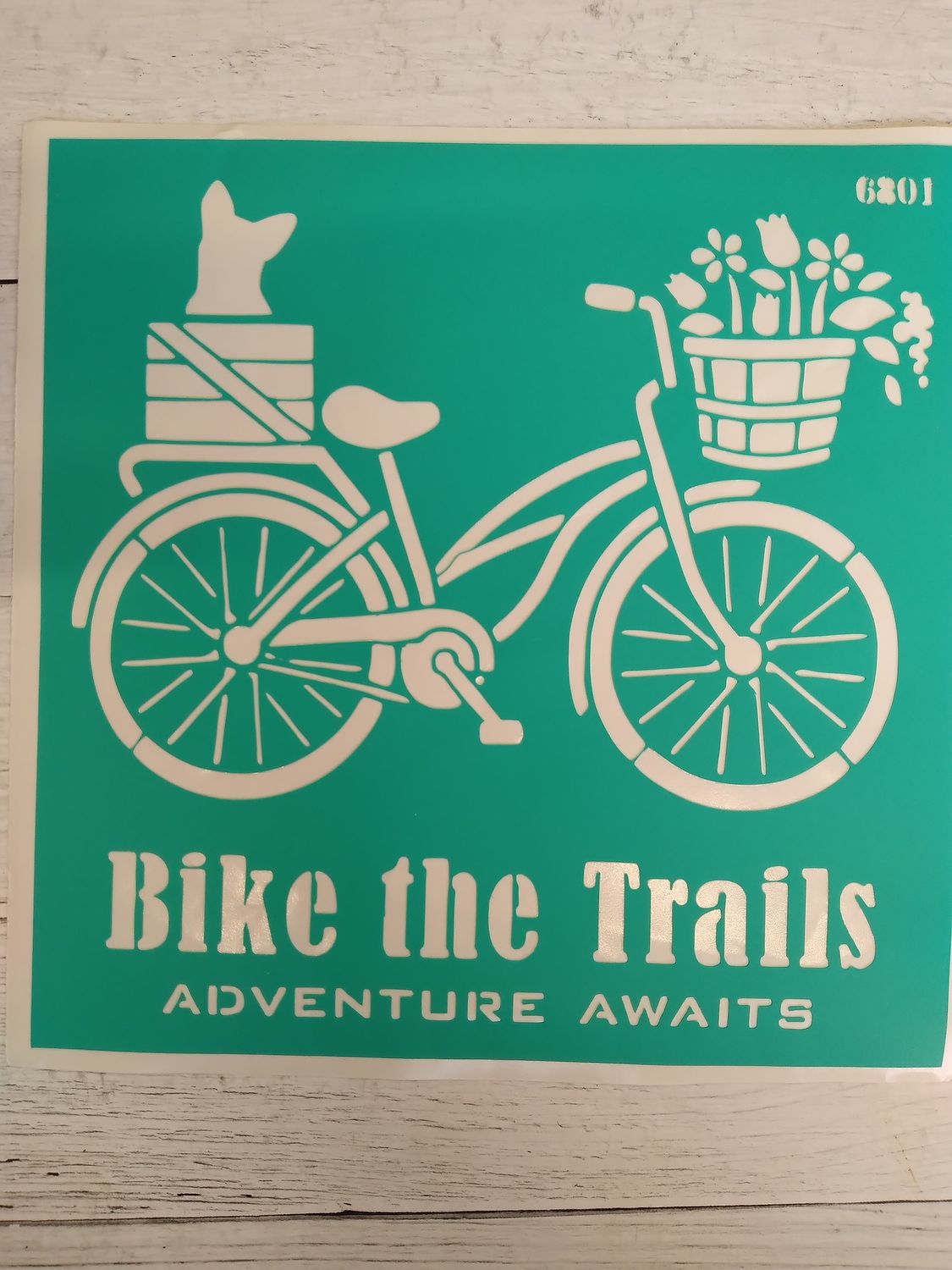 трафарет на клеевой основе,6801, 15*15см