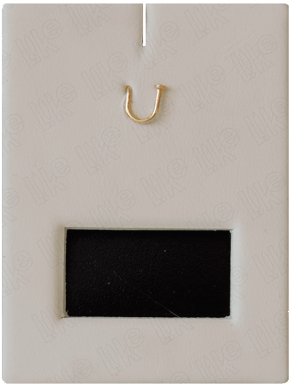 Вкладыш 08/наклонный/для подвески/крючок/окошко для бирки/прорезь для нитки