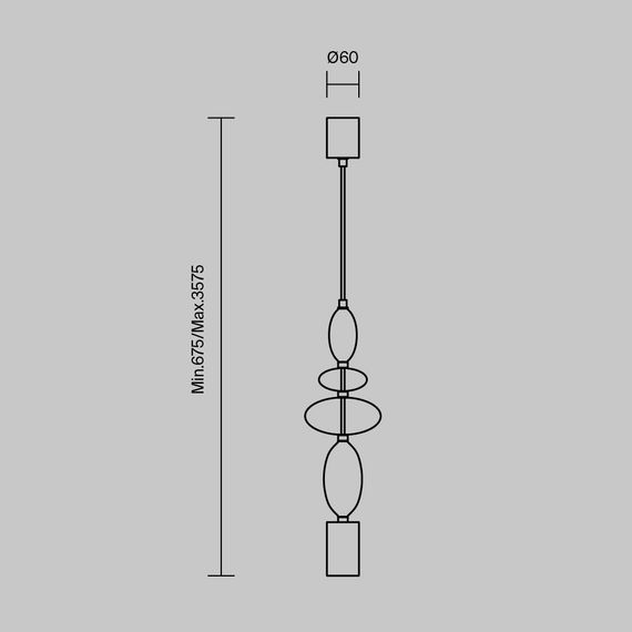 Подвесной светильник Maytoni Monochrome MOD071PL-L8B3K1