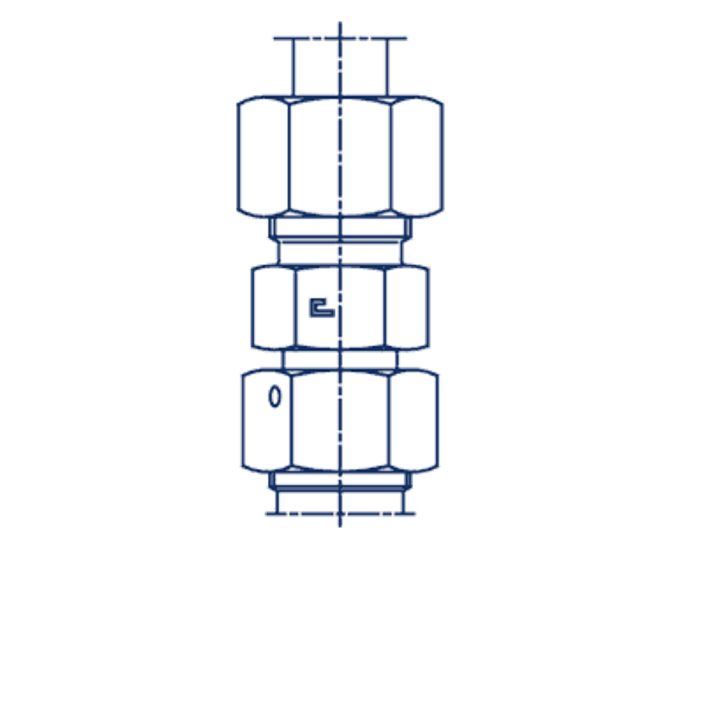 Соединение PNF DL06 М12х1.5 (корпус) не редукционное