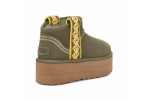 UGG Classic Ultra Mini Braid Platform Burnt Olive