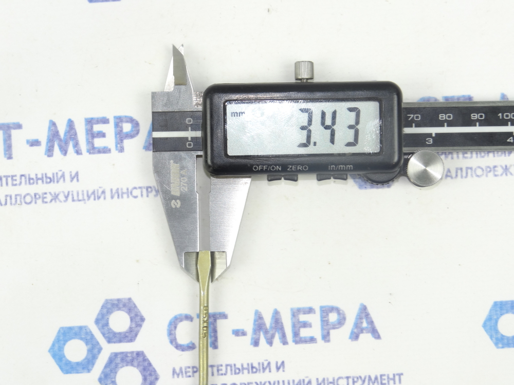 Заготовка шлицевая плоская (минусовая) 70х3.4х0.5мм (Без ручки) СССР