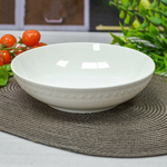 Тарелка суповая 20см без отводки "Снежная королева", форма круглая