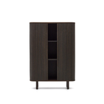 Mailen Буфет с 2 дверцами из ясеневого шпона темной отделки 110 x 140 см