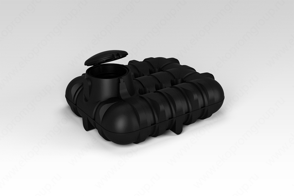 Емкость пищевая ЭкоПром Подземная R 3000 л. горизонтальная (211x246x118см;черный) - арт.555636