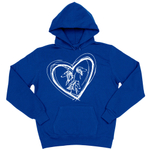 Толстовка "Силуэты в сердце"