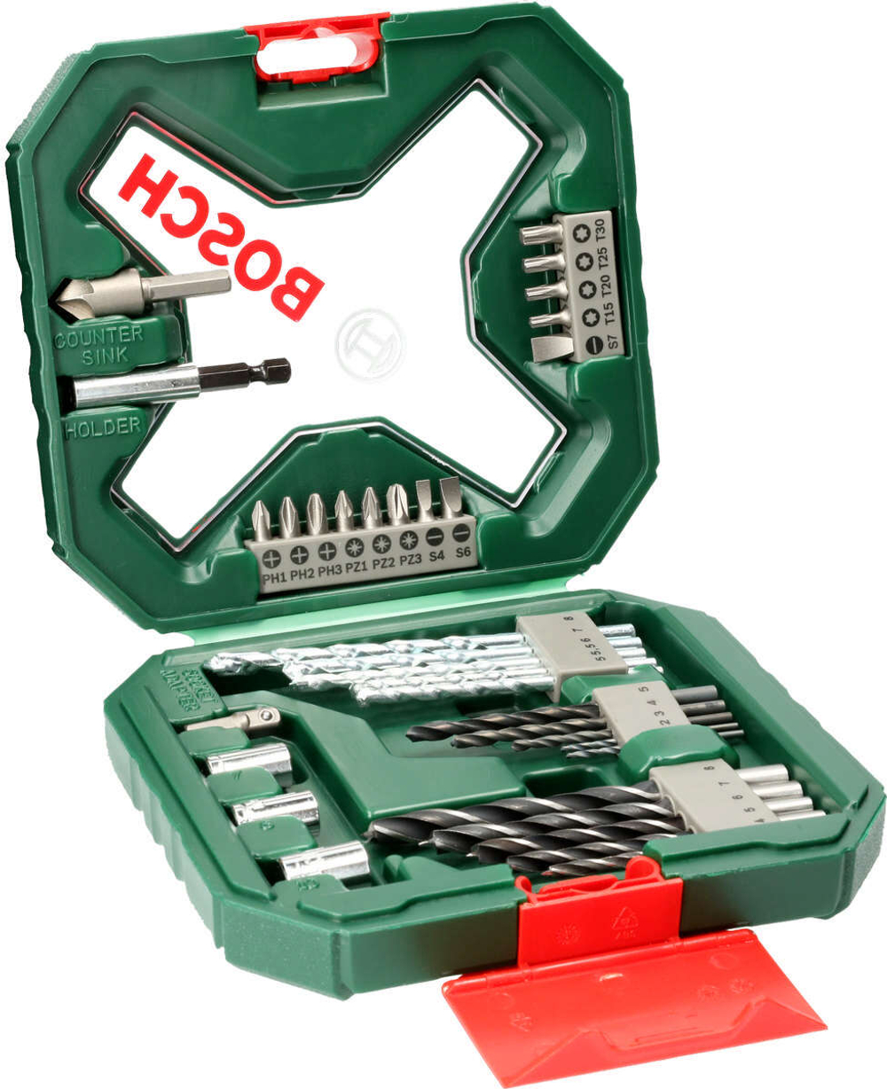Набор свёрл и насадок-бит X-Line Classic Bosch 2607010608