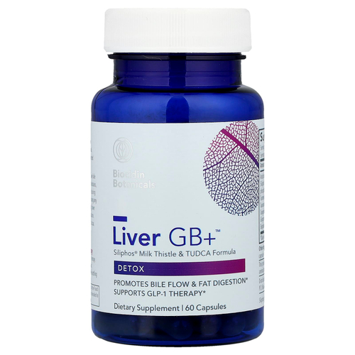 Biocidin Botanicals, Liver GB + ™, детокс, 60 капсул