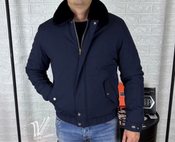 Куртка зимняя меховой воротник Loro Piana премиум