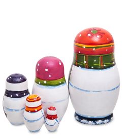 Народные промыслы МР-13/ 6-I Матрешка 5м «Снеговик»