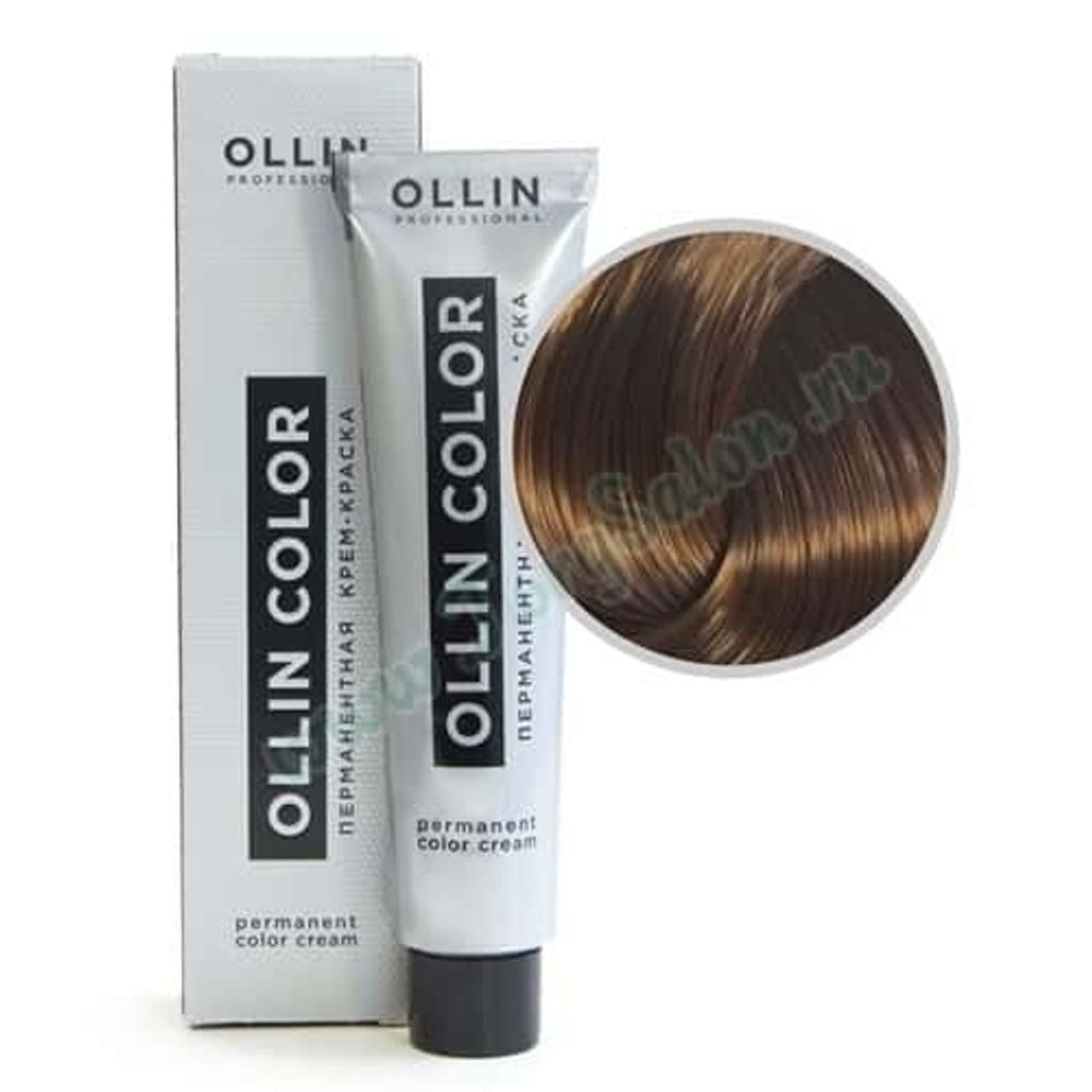 Перманентная крем-краска для волос, «Русый золотистый» 7/3, Ollin Color, 60 мл.