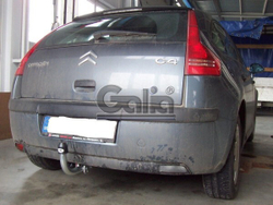 Фаркоп оцинкованный Galia C038A для Citroen C4 седан/хетчбек 2004-2010, 2010-, Peugeot 307, 308 хетчбек 3/5 дверей 2001-2007, 2007-2012(паспорт и сертификат в комплекте)(без электрики)