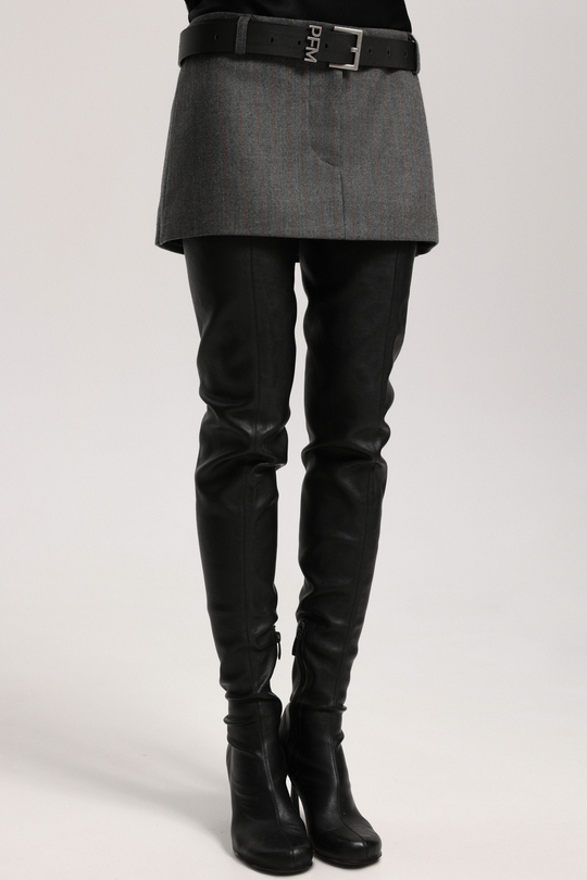 Юбка-баска в полоску