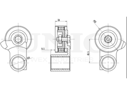 Ролик с натяжителем ремня ГРМ UNIO TNS-10250
