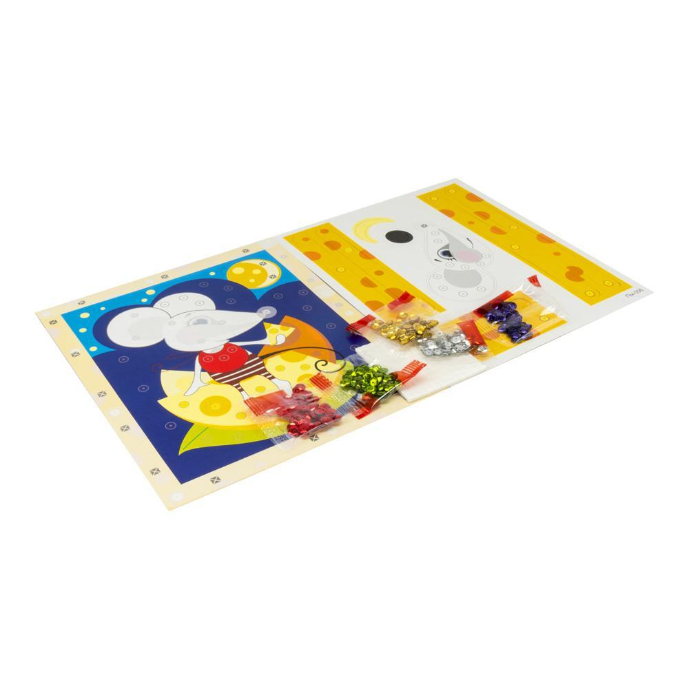 3D Картинка с пайетками 19*22см "Мышка" (Lori)