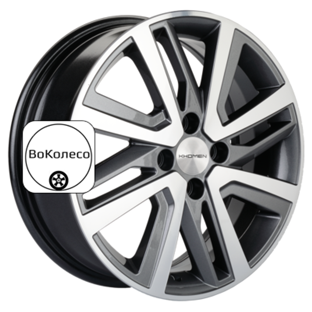 6x16/4x100 ET50 D60,1 KHW1609 (Vesta/Largus) Gray-FP Khomen Wheels